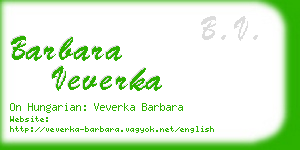 barbara veverka business card